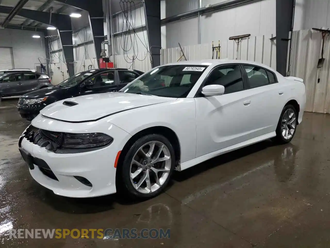 1 Photograph of a damaged car 2C3CDXHG9MH505830 DODGE CHARGER 2021