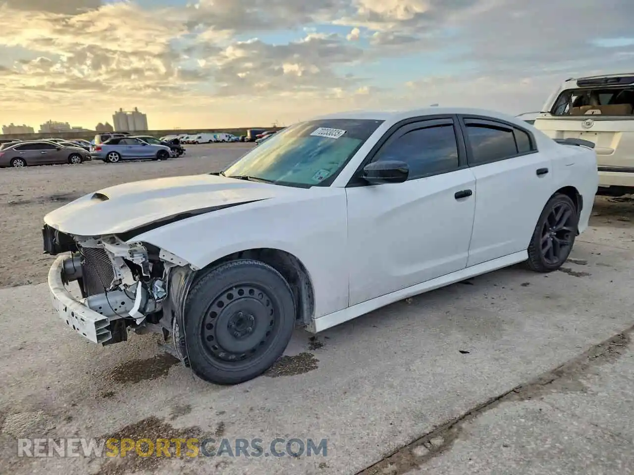 1 Photograph of a damaged car 2C3CDXHG9MH518688 DODGE CHARGER 2021