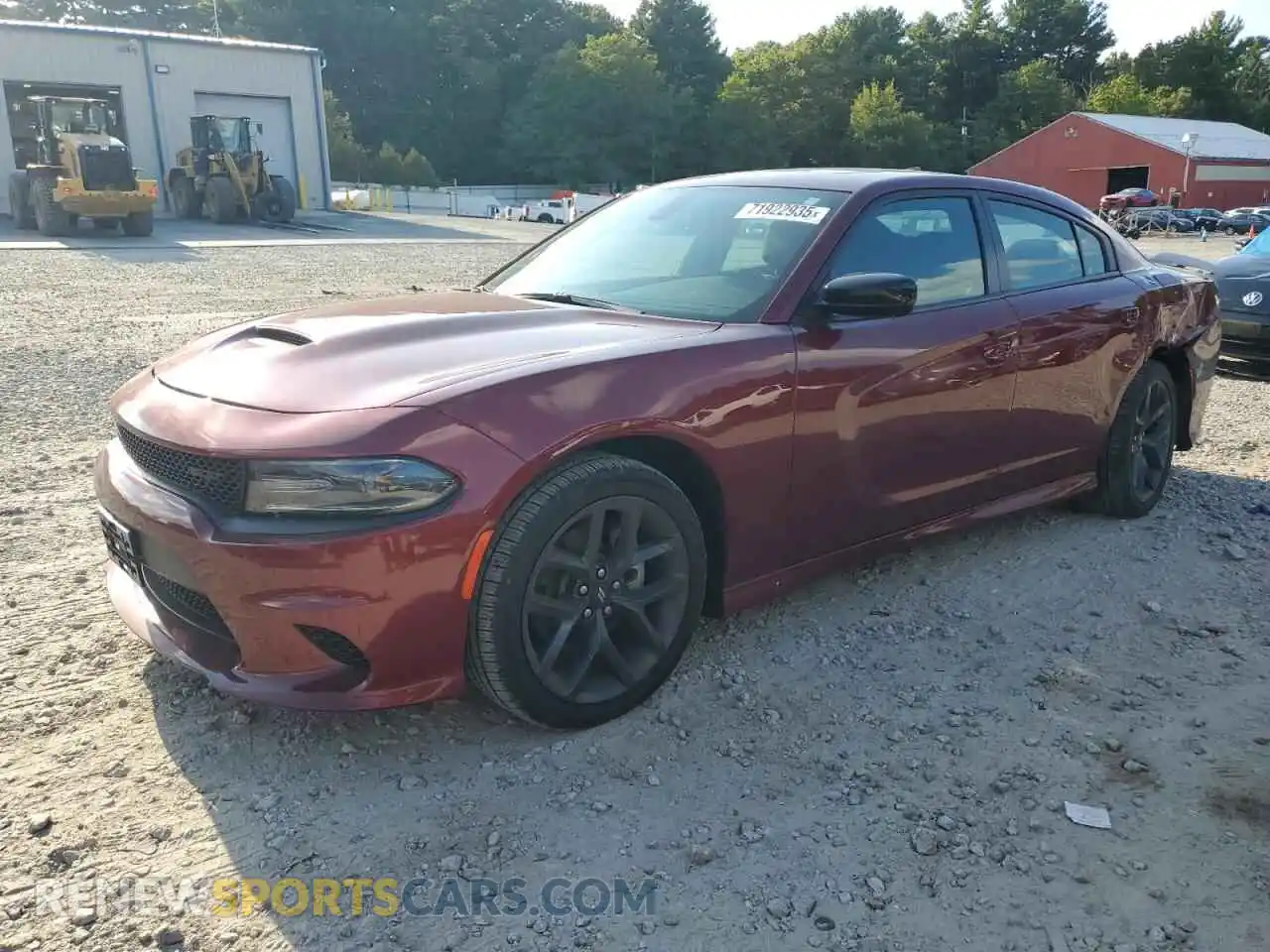 1 Photograph of a damaged car 2C3CDXHG9MH648860 DODGE CHARGER 2021