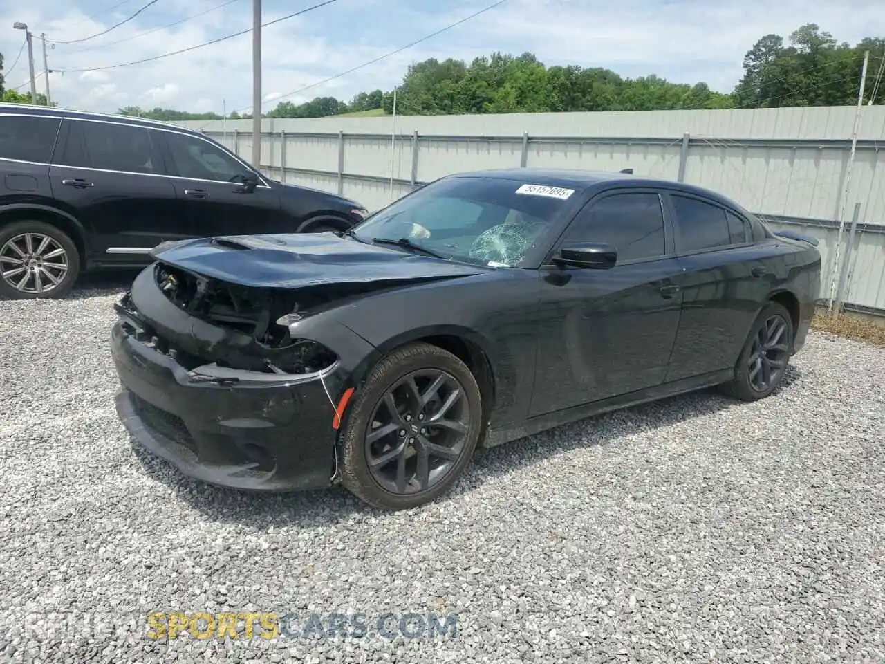 1 Photograph of a damaged car 2C3CDXHGXMH581296 DODGE CHARGER 2021