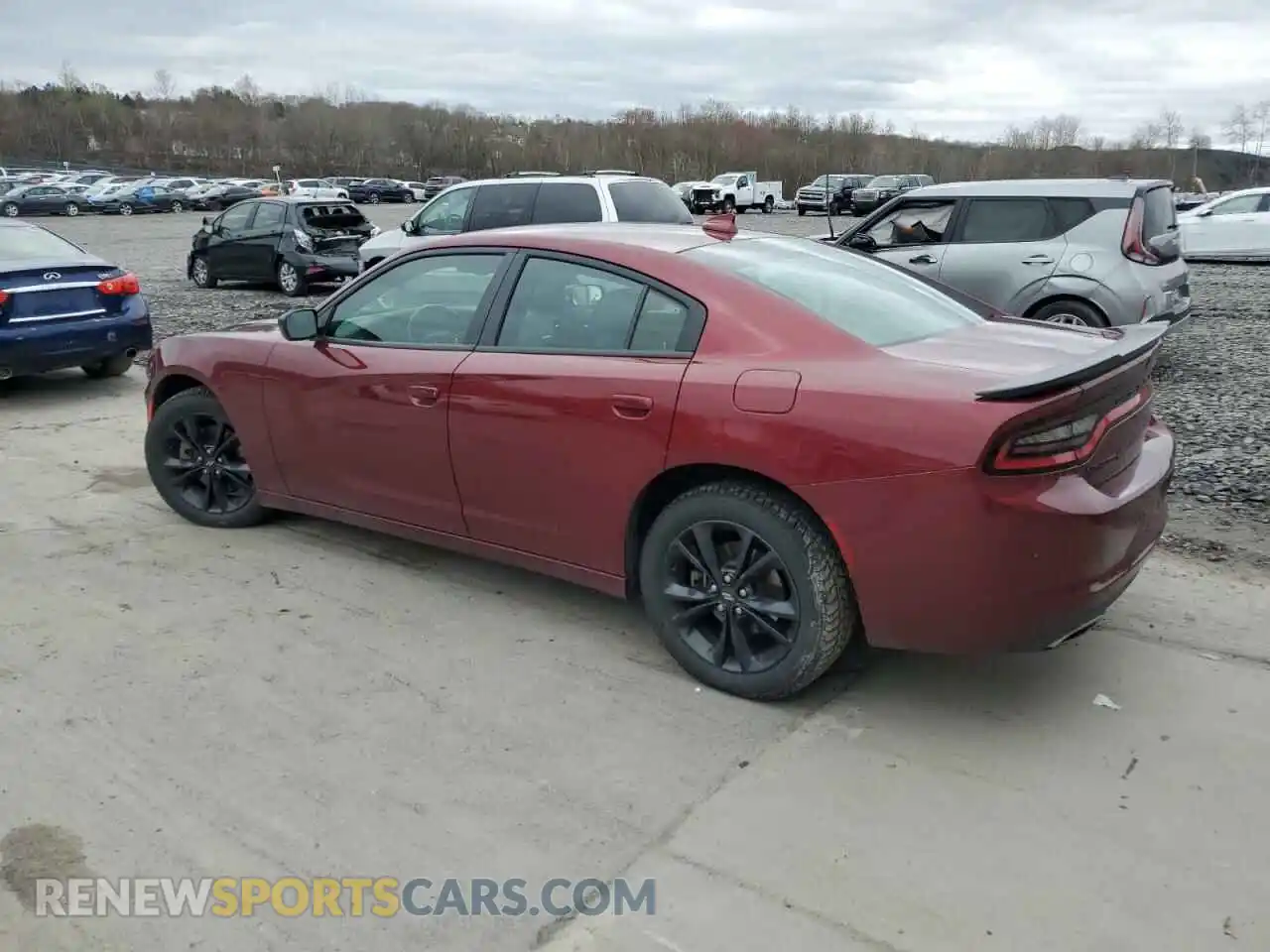 2 Photograph of a damaged car 2C3CDXJG0MH606152 DODGE CHARGER 2021