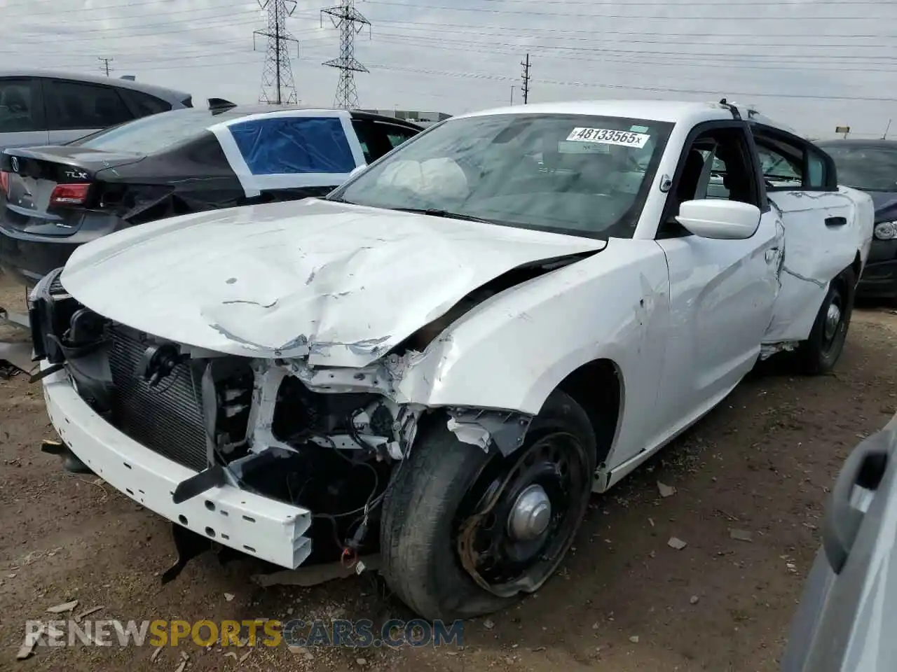 1 Photograph of a damaged car 2C3CDXKG0MH575709 DODGE CHARGER 2021