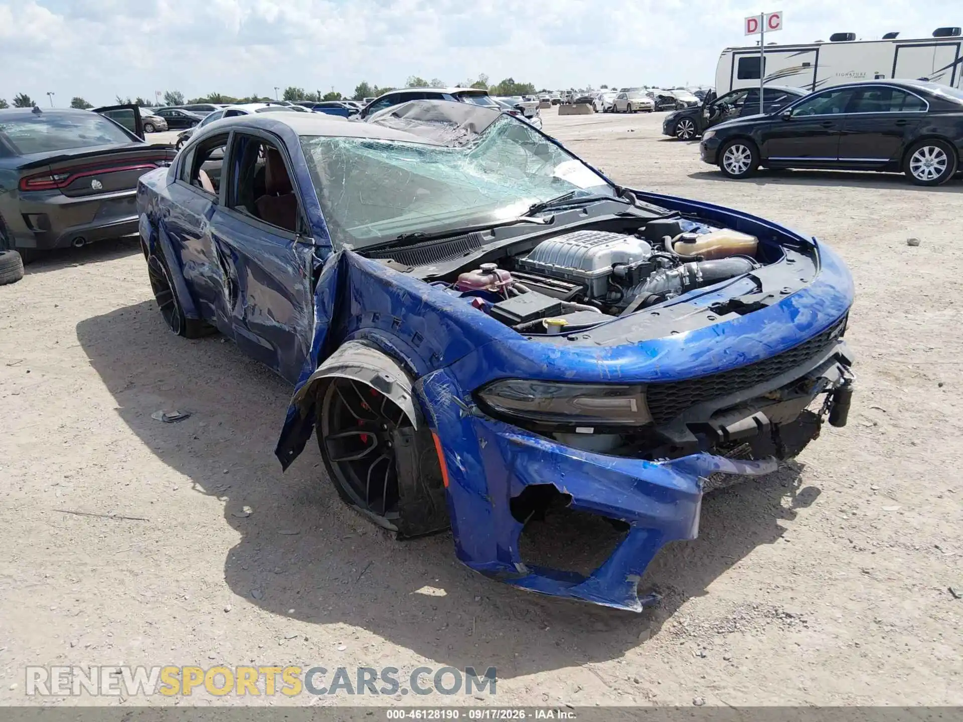 1 Photograph of a damaged car 2C3CDXL91MH600410 DODGE CHARGER 2021