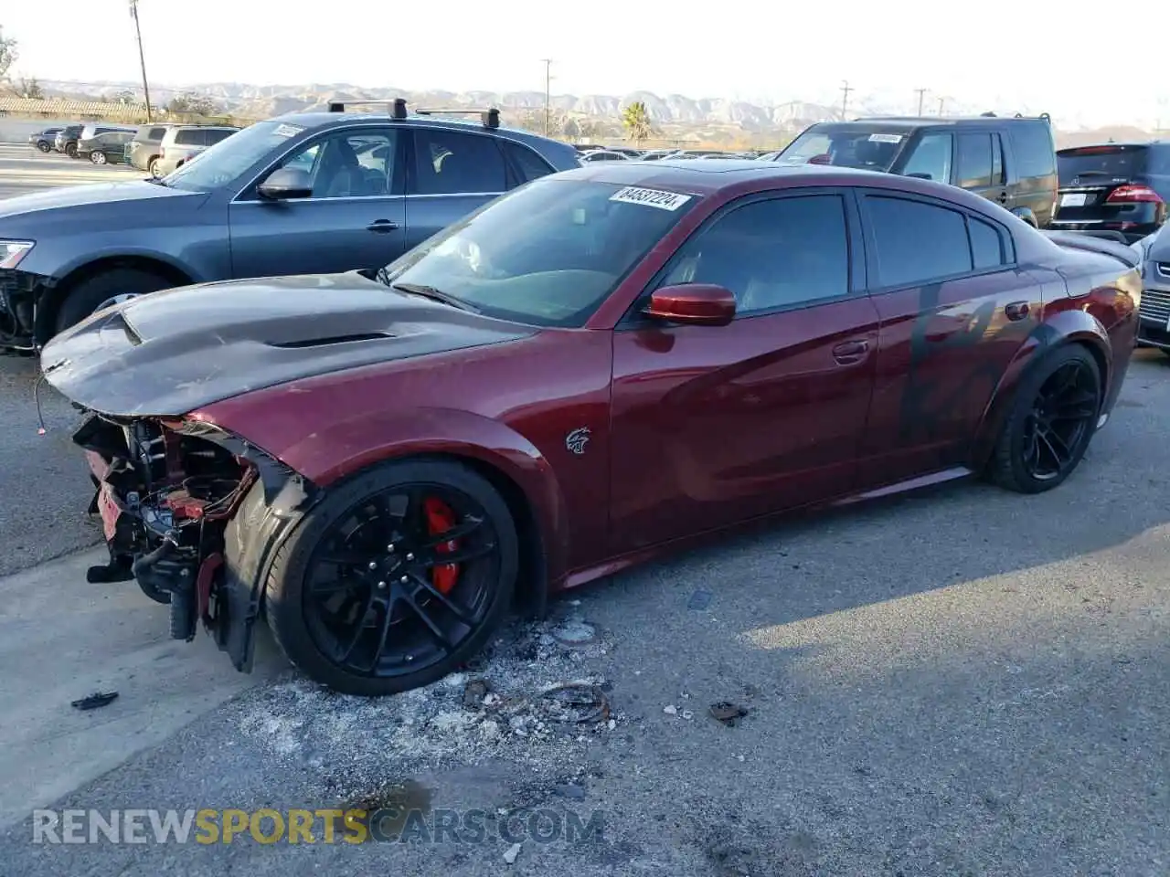 1 Photograph of a damaged car 2C3CDXL91MH619247 DODGE CHARGER 2021