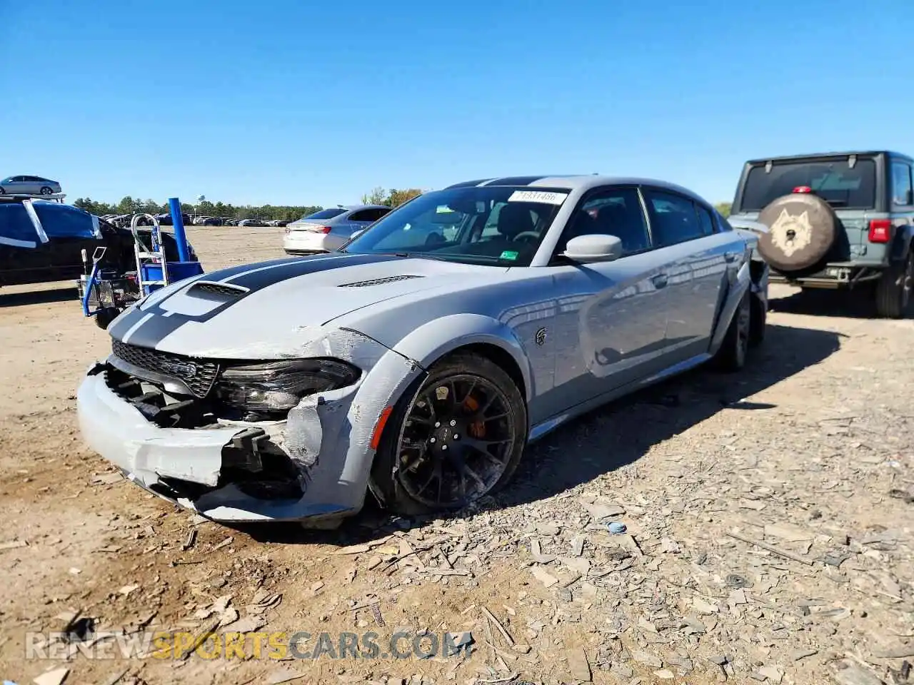 1 Photograph of a damaged car 2C3CDXL91MH668108 DODGE CHARGER 2021