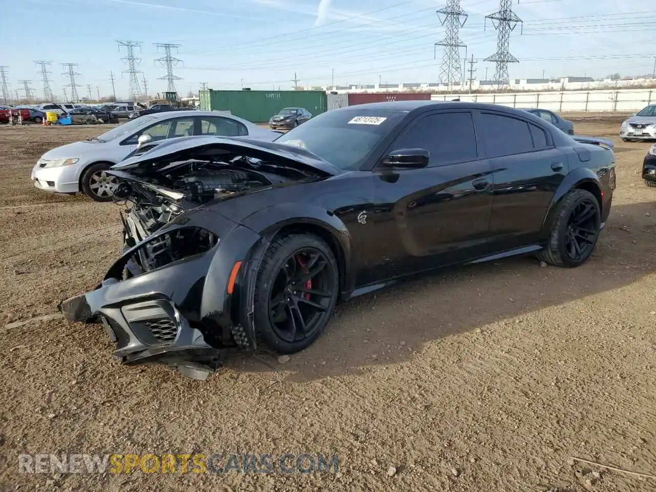 1 Photograph of a damaged car 2C3CDXL92MH533106 DODGE CHARGER 2021