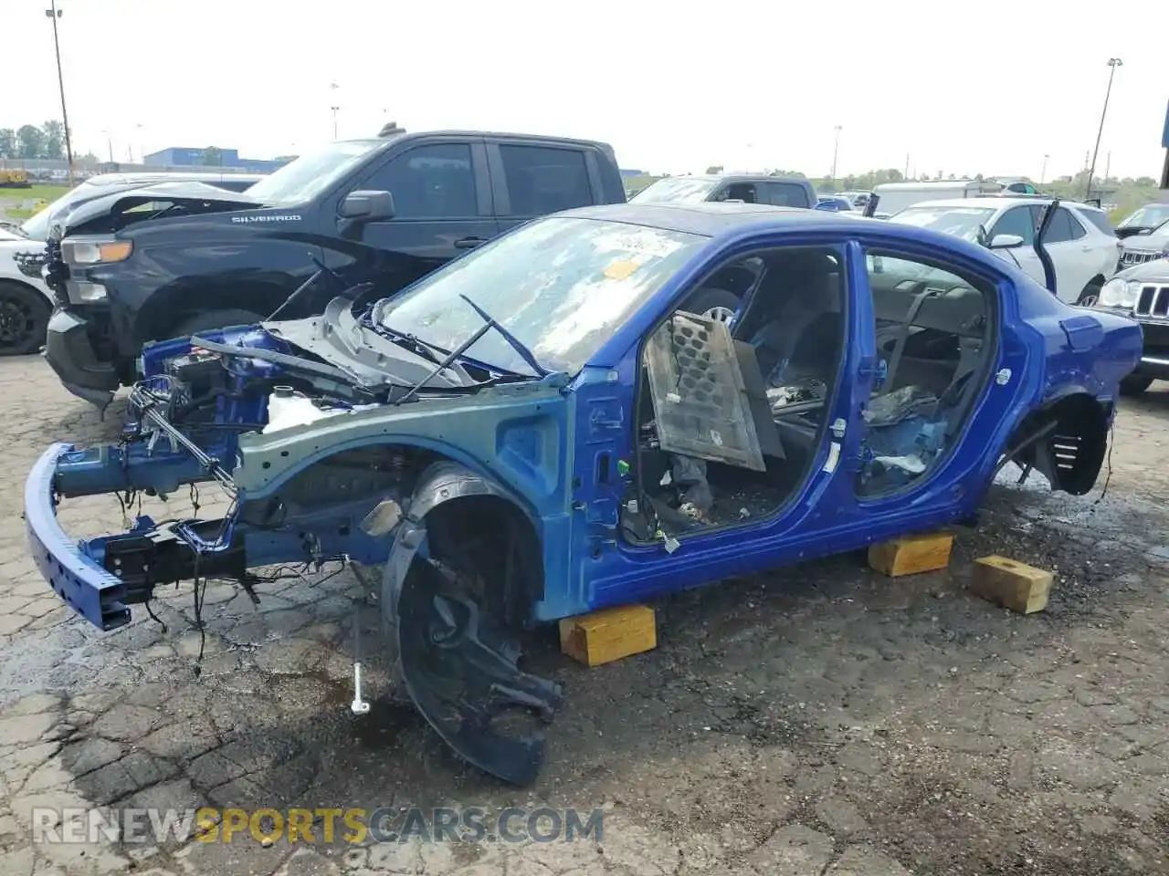1 Photograph of a damaged car 2C3CDXL94MH619260 DODGE CHARGER 2021