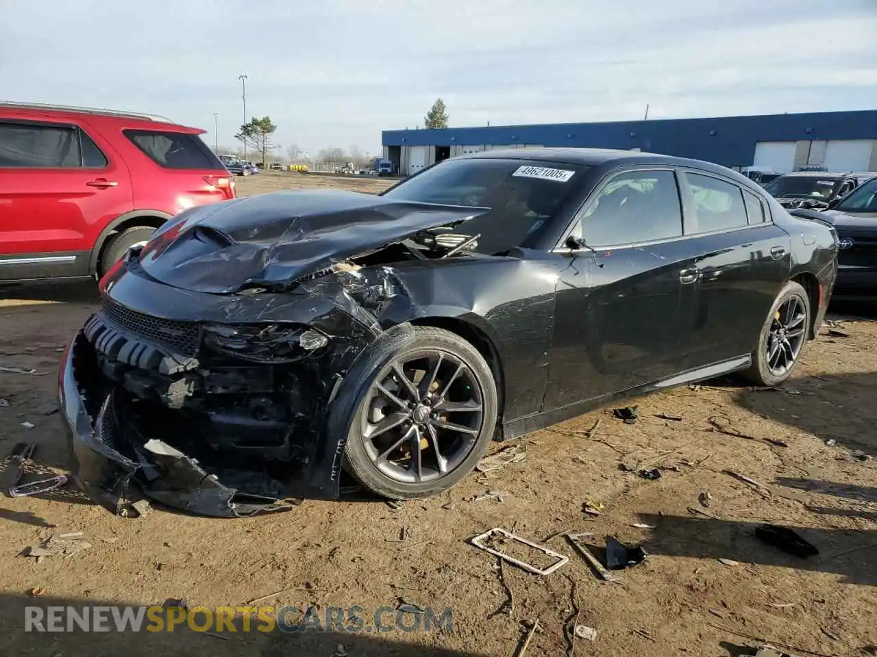 1 Photograph of a damaged car 2C3CDXMG0MH504958 DODGE CHARGER 2021