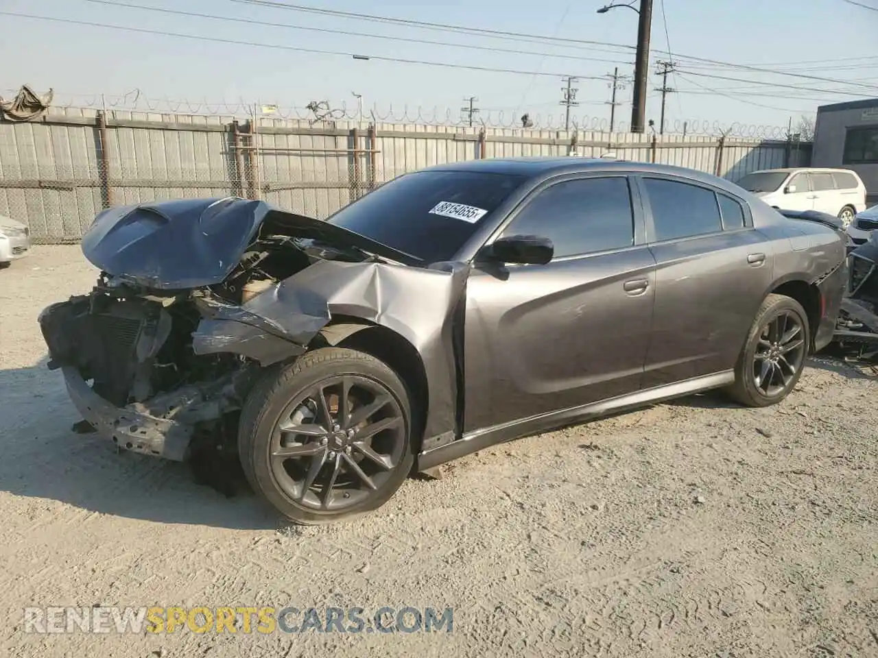 1 Photograph of a damaged car 2C3CDXMG2MH629590 DODGE CHARGER 2021