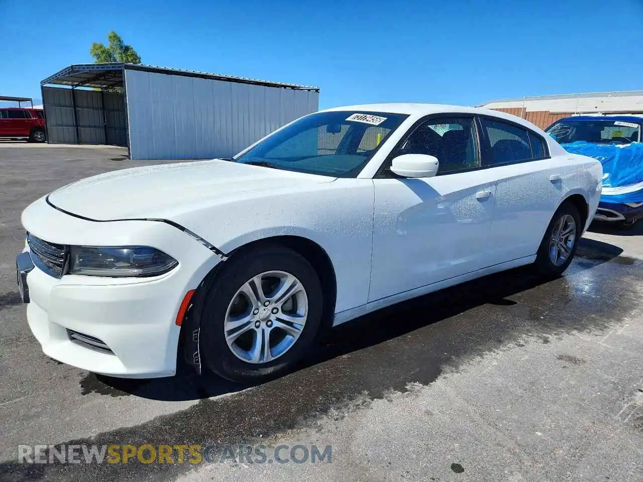 1 Photograph of a damaged car 2C3CDXBG0NH196680 DODGE CHARGER 2022