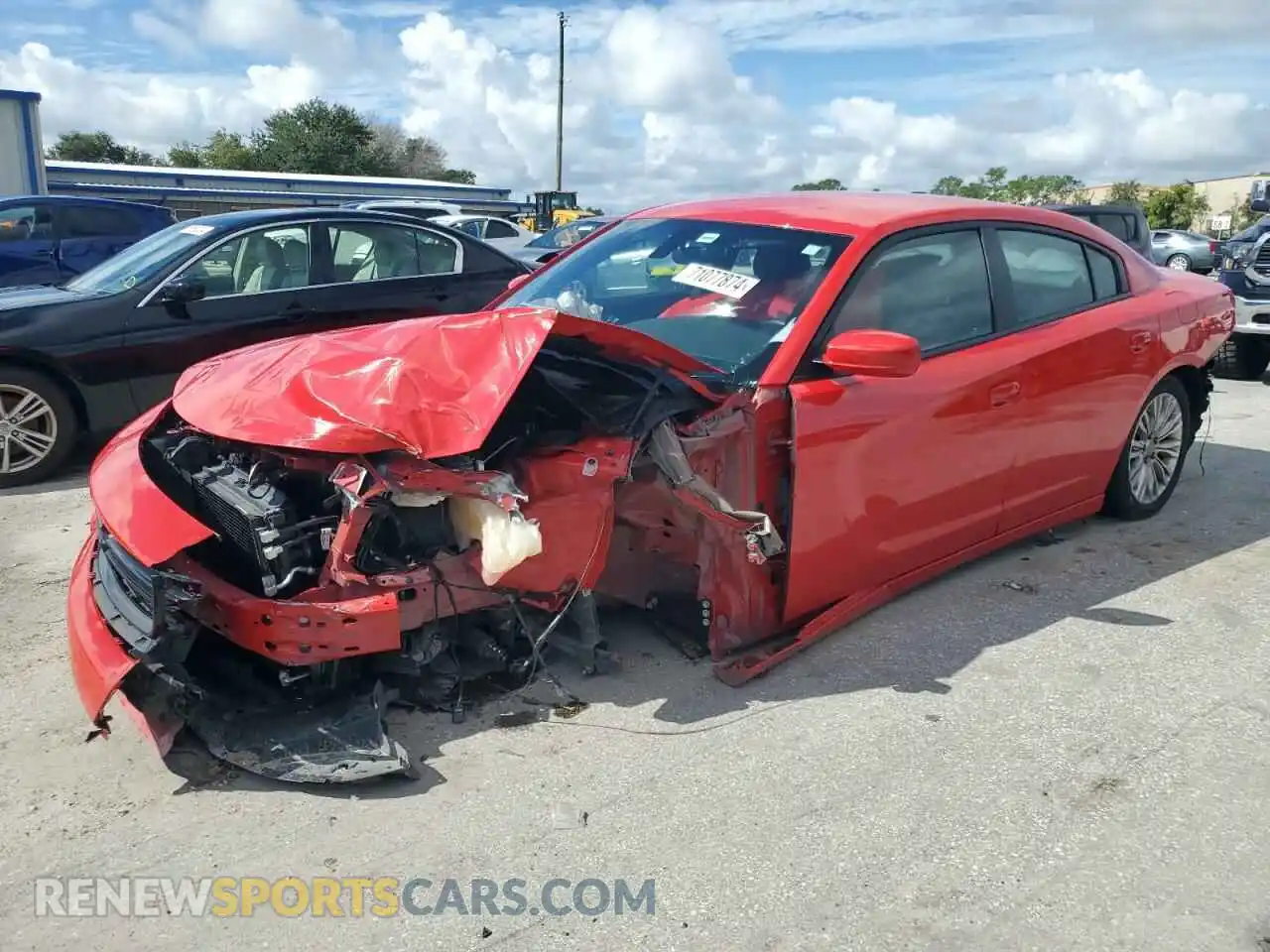 1 Photograph of a damaged car 2C3CDXBG1NH219819 DODGE CHARGER 2022