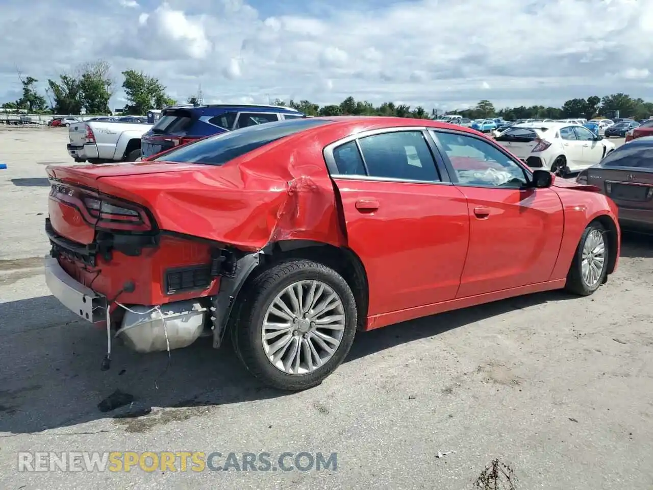 3 Photograph of a damaged car 2C3CDXBG1NH219819 DODGE CHARGER 2022