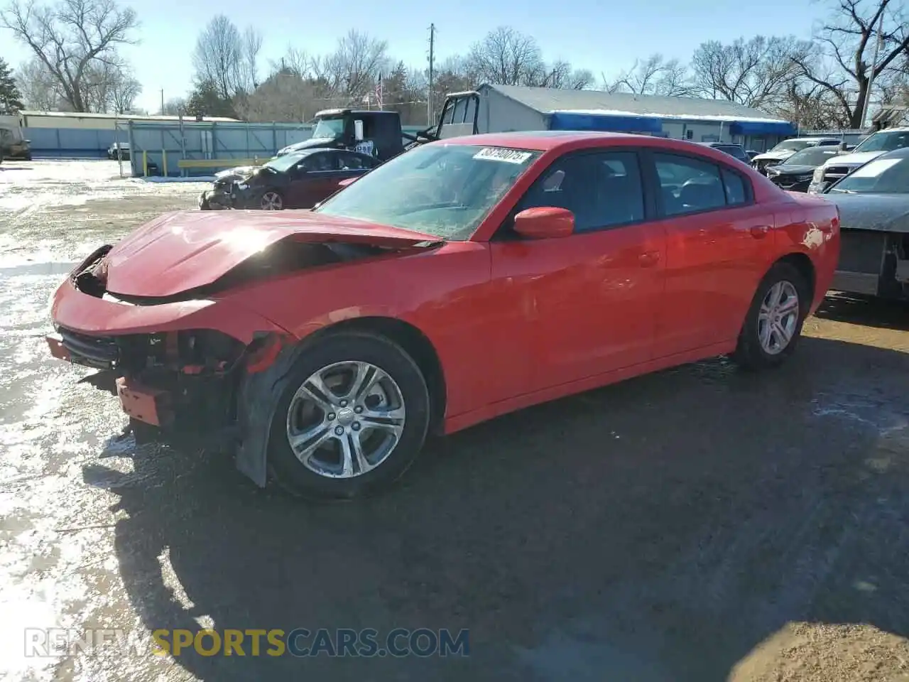 1 Photograph of a damaged car 2C3CDXBG2NH119101 DODGE CHARGER 2022