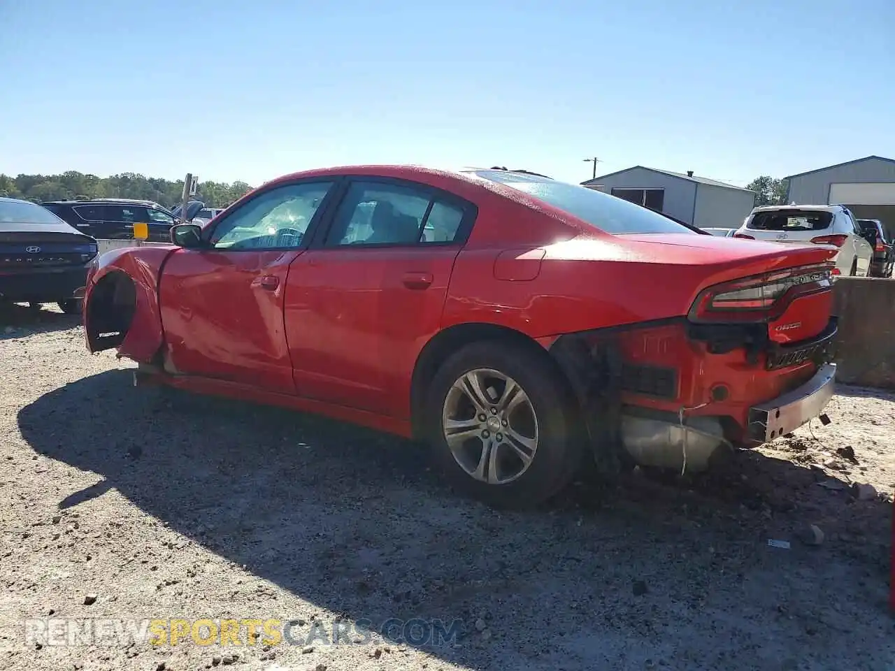 2 Photograph of a damaged car 2C3CDXBG2NH152213 DODGE CHARGER 2022