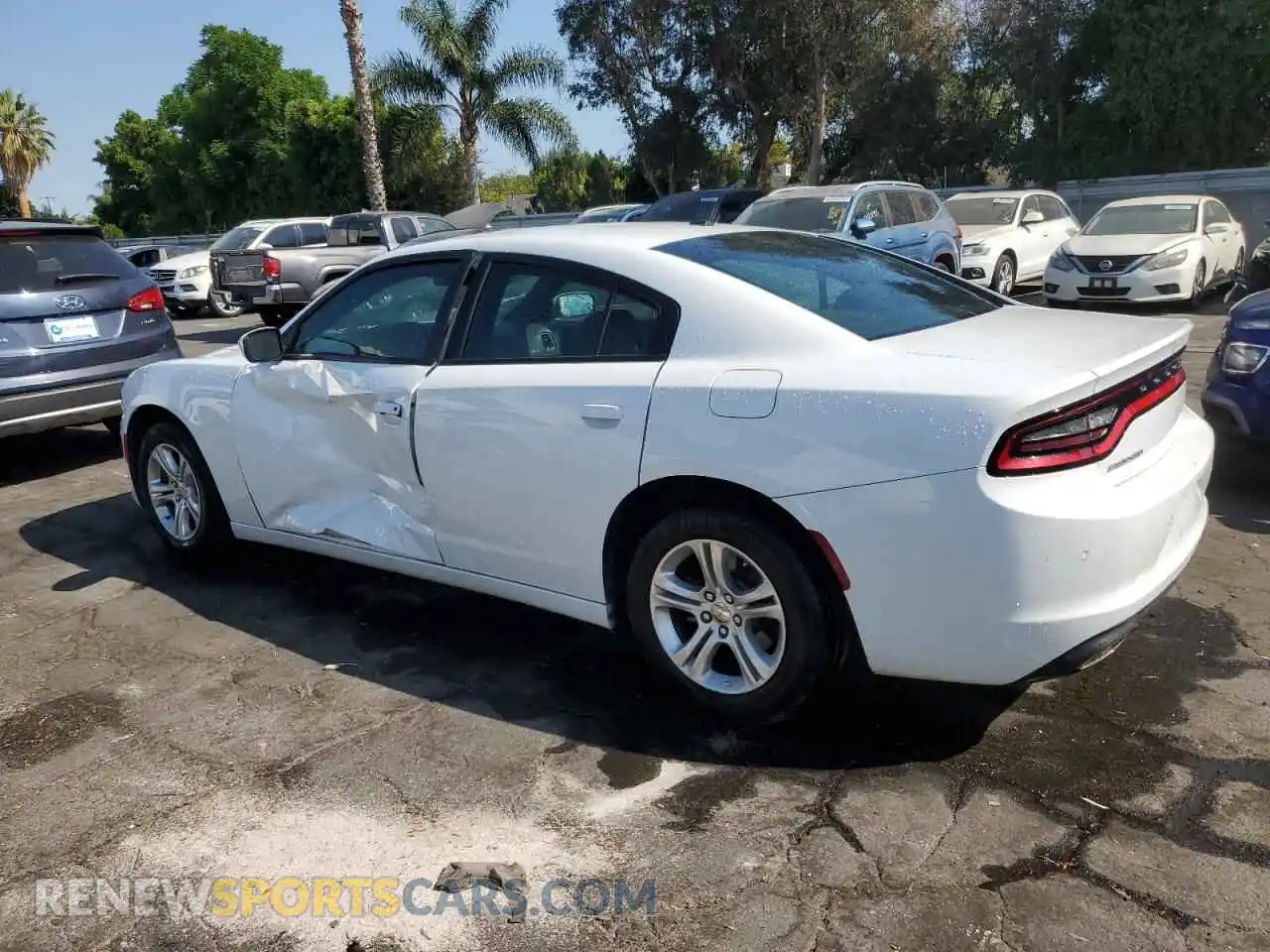 2 Photograph of a damaged car 2C3CDXBG2NH161025 DODGE CHARGER 2022
