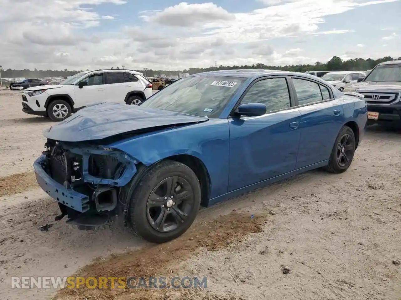 1 Photograph of a damaged car 2C3CDXBG2NH212815 DODGE CHARGER 2022