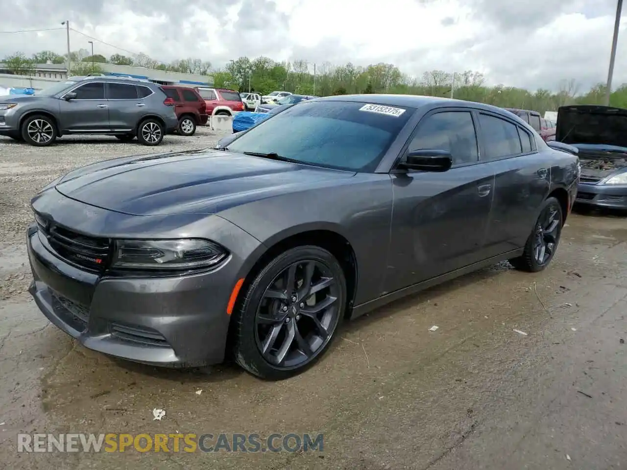 1 Photograph of a damaged car 2C3CDXBG2NH224737 DODGE CHARGER 2022