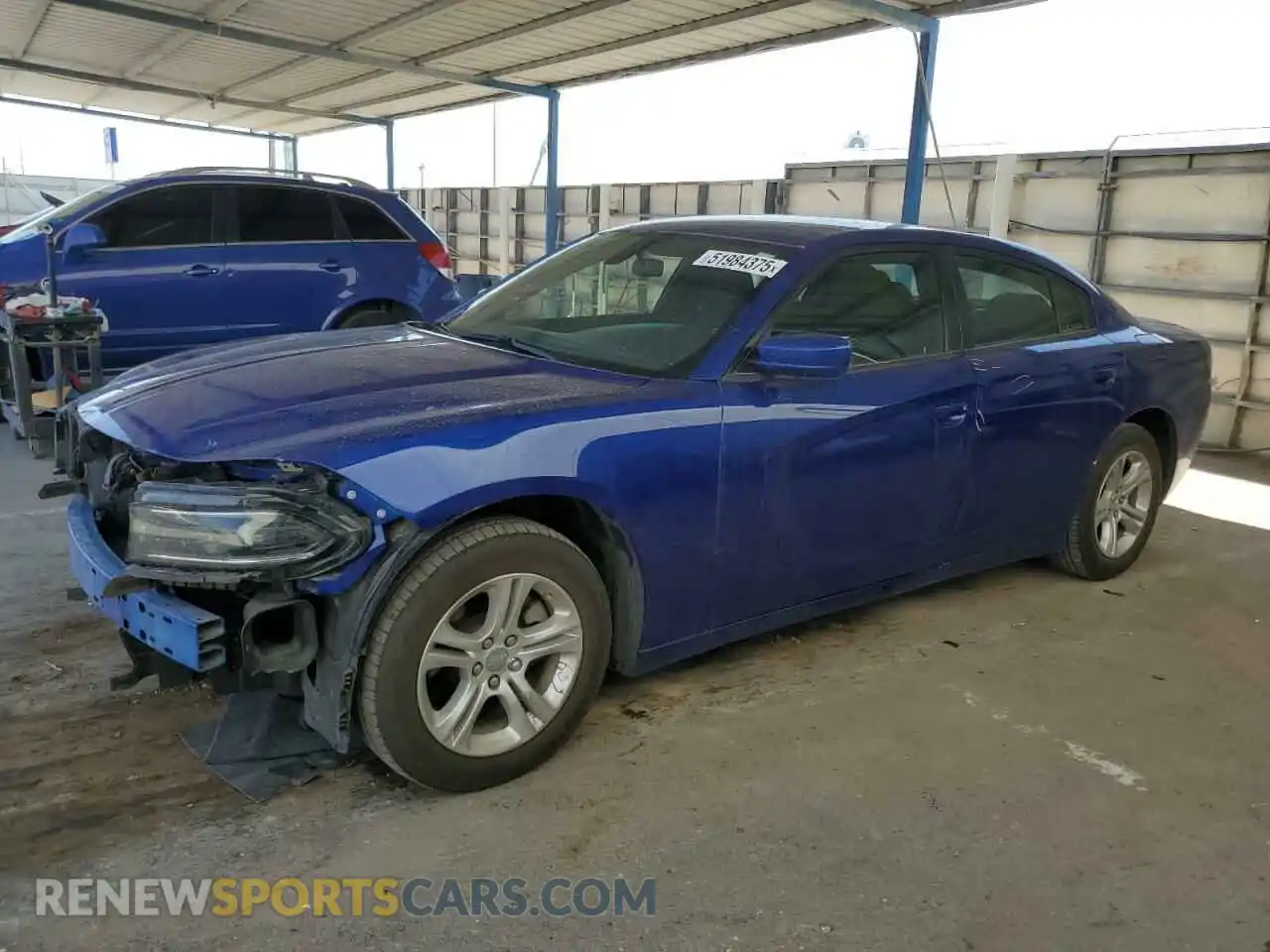 1 Photograph of a damaged car 2C3CDXBG2NH231476 DODGE CHARGER 2022