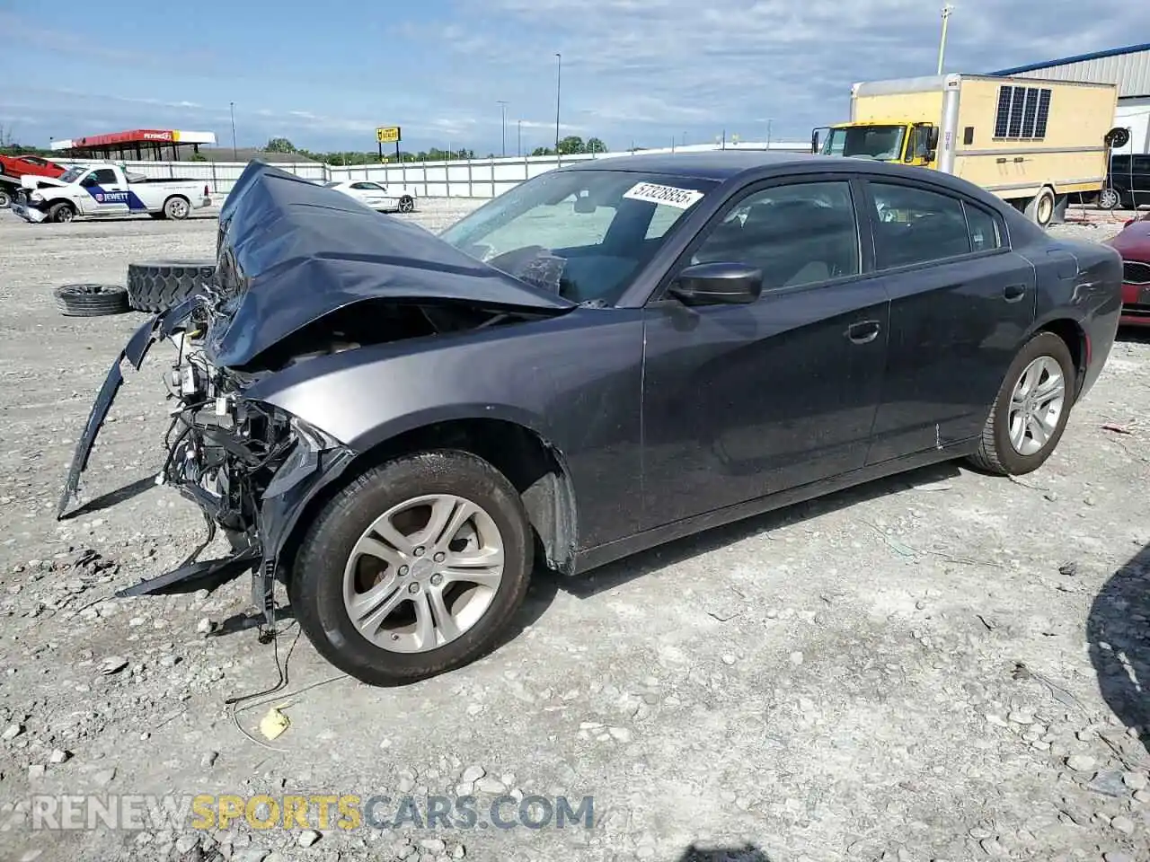1 Photograph of a damaged car 2C3CDXBG2NH239187 DODGE CHARGER 2022