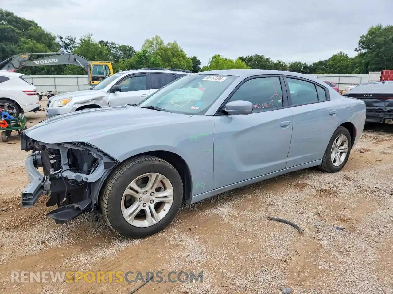 1 Photograph of a damaged car 2C3CDXBG2NH243854 DODGE CHARGER 2022