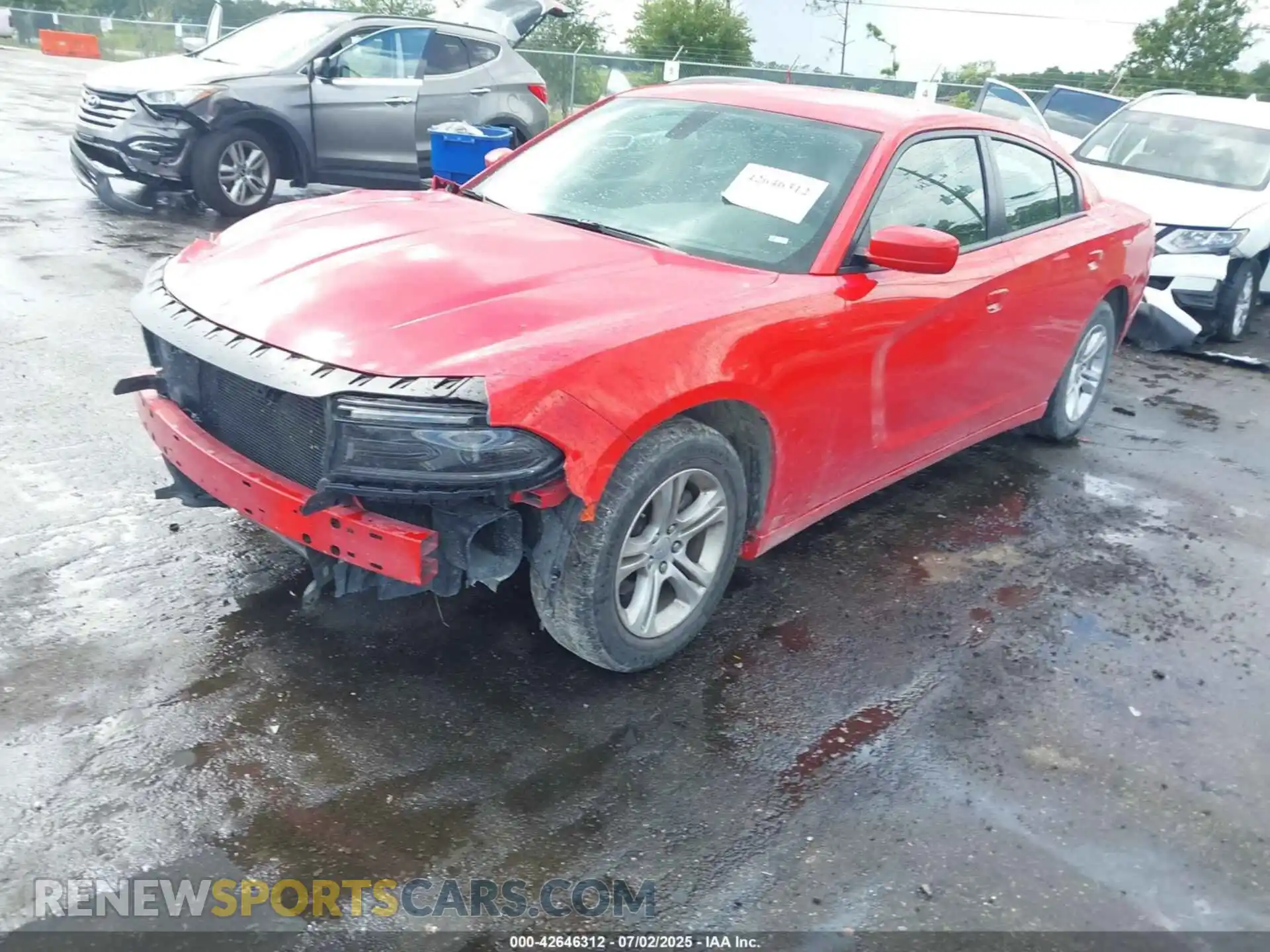 2 Photograph of a damaged car 2C3CDXBG3NH216209 DODGE CHARGER 2022