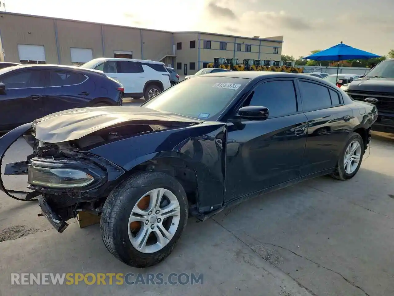1 Photograph of a damaged car 2C3CDXBG3NH219708 DODGE CHARGER 2022