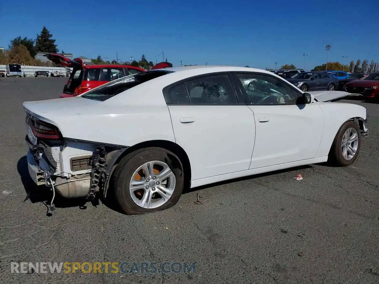 3 fotografías del automóvil dañado 2C3CDXBG3NH227470 DODGE CHARGER 2022