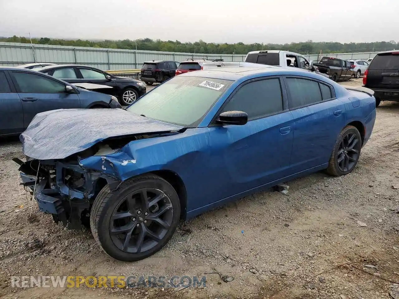 1 Photograph of a damaged car 2C3CDXBG4NH126633 DODGE CHARGER 2022