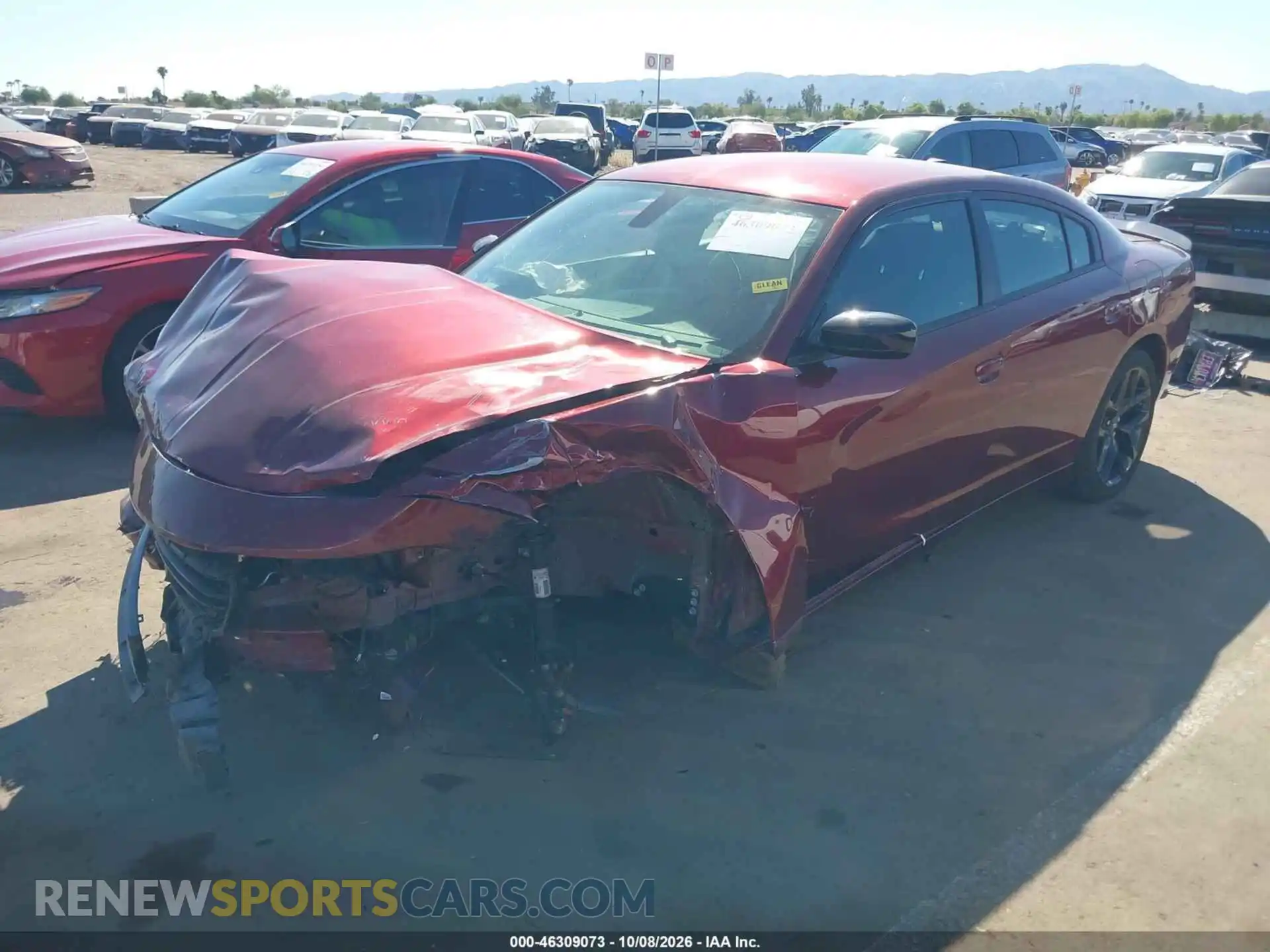 2 Photograph of a damaged car 2C3CDXBG4NH189599 DODGE CHARGER 2022