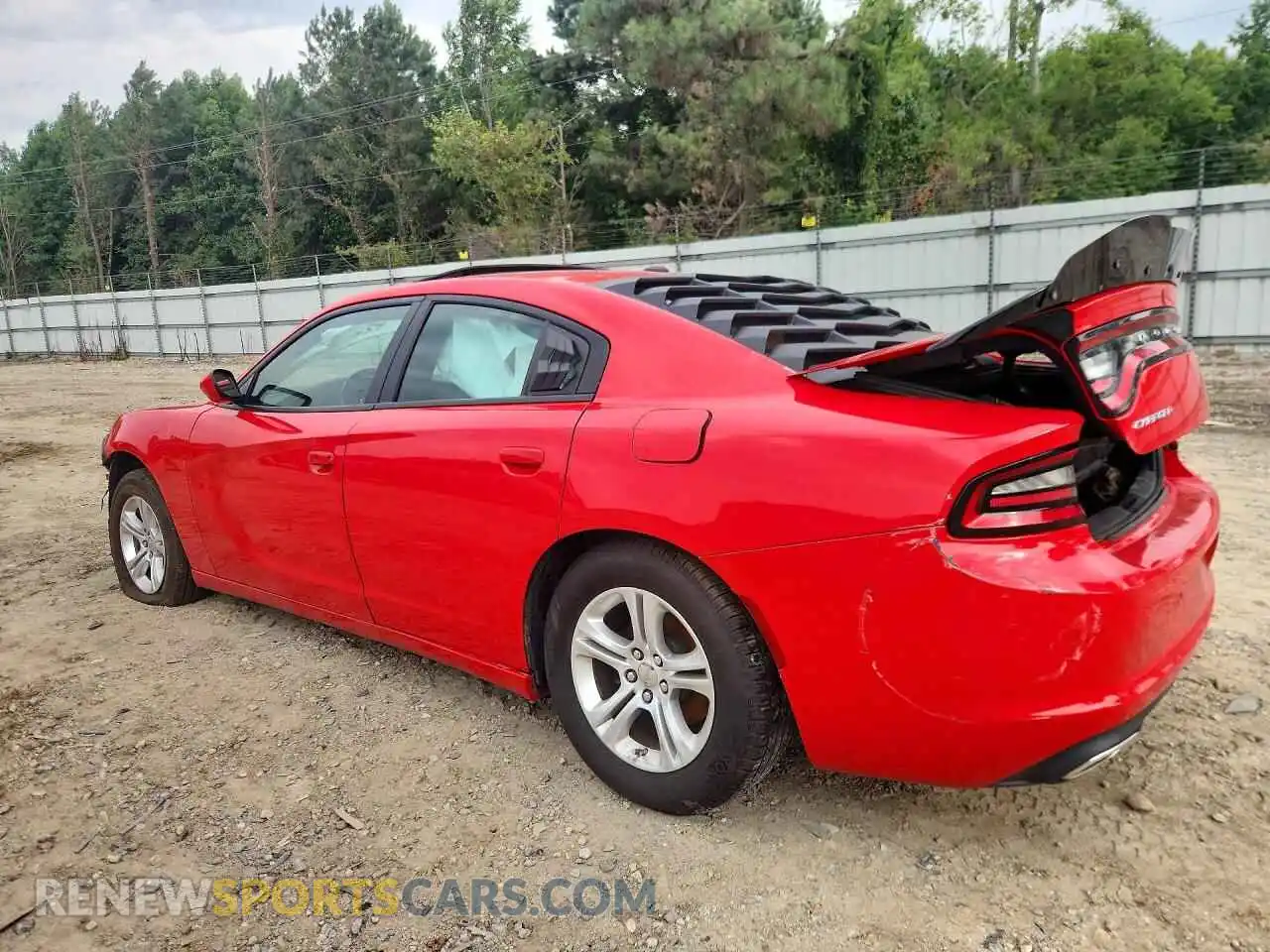 2 Photograph of a damaged car 2C3CDXBG5NH129301 DODGE CHARGER 2022