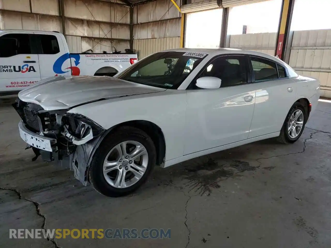 1 Photograph of a damaged car 2C3CDXBG5NH196965 DODGE CHARGER 2022