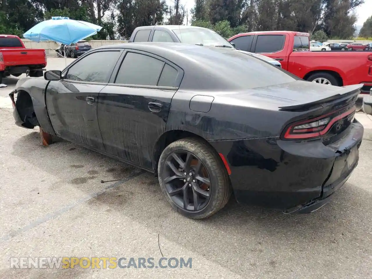 2 Photograph of a damaged car 2C3CDXBG6NH208699 DODGE CHARGER 2022
