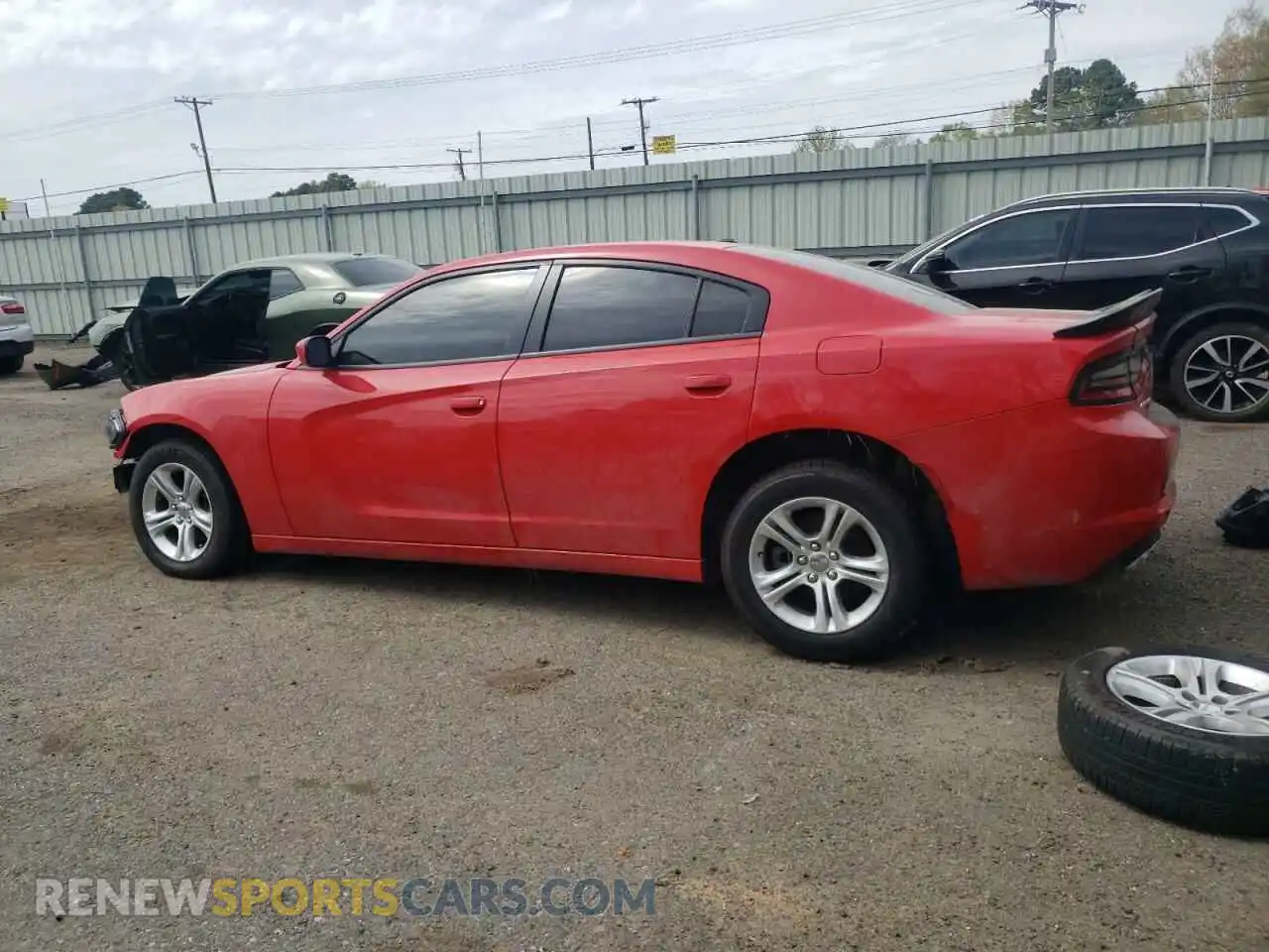 2 Photograph of a damaged car 2C3CDXBG7NH194764 DODGE CHARGER 2022