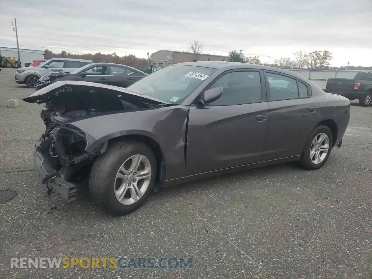 1 Photograph of a damaged car 2C3CDXBG8NH182686 DODGE CHARGER 2022