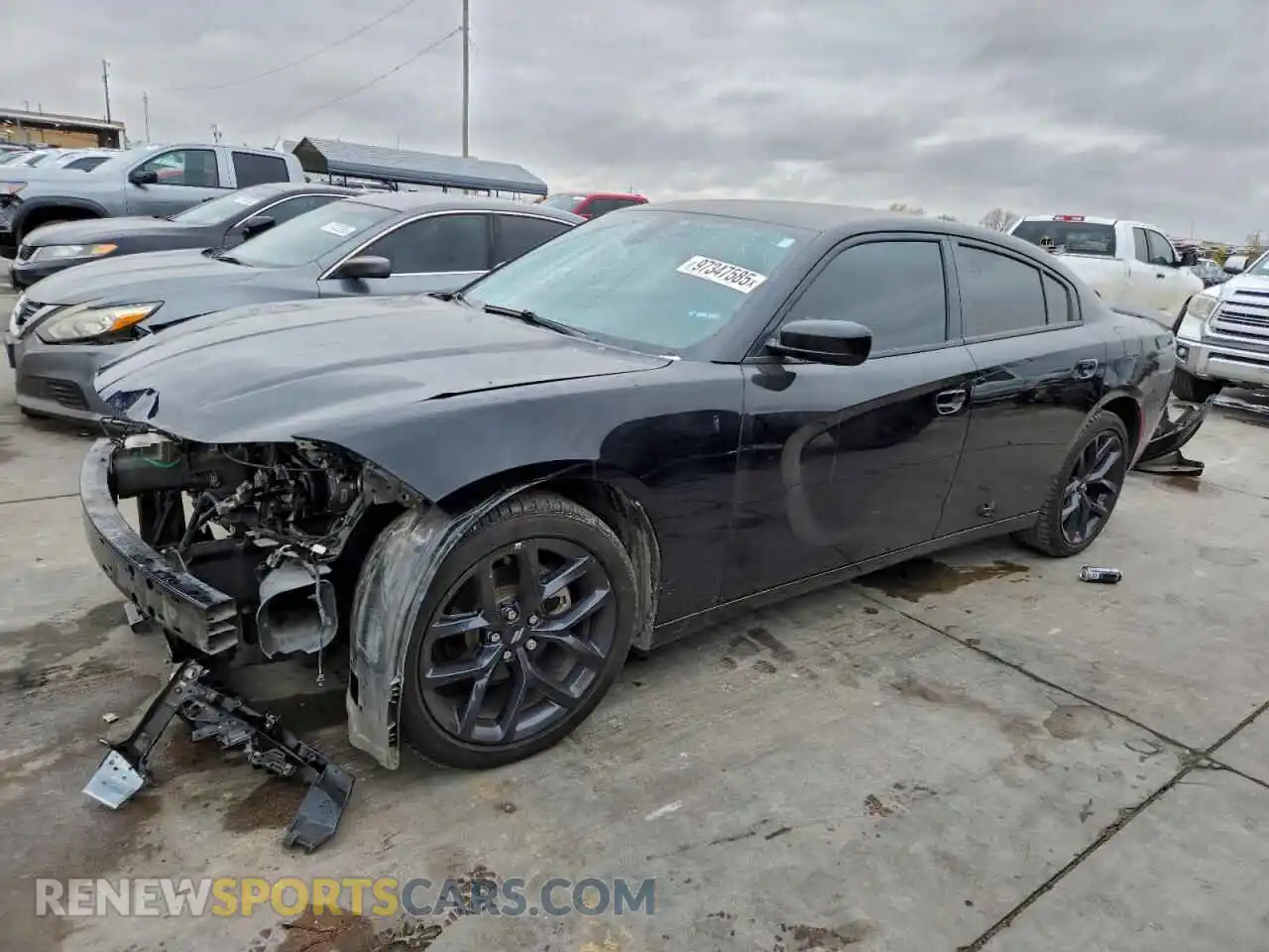 1 Photograph of a damaged car 2C3CDXBG8NH224791 DODGE CHARGER 2022