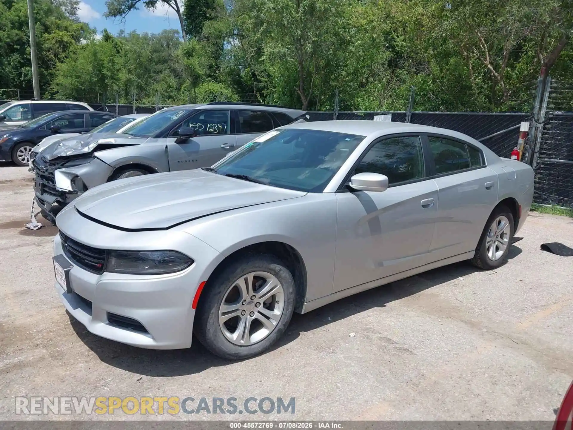 2 fotografías del automóvil dañado 2C3CDXBG9NH138079 DODGE CHARGER 2022