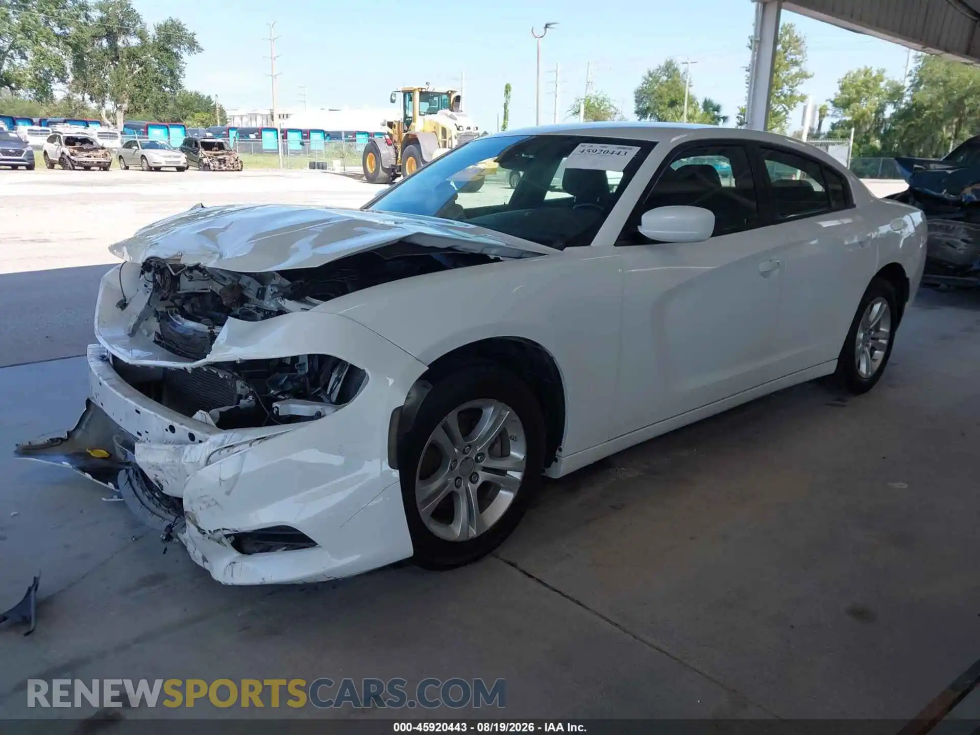 2 fotografías del automóvil dañado 2C3CDXBG9NH250588 DODGE CHARGER 2022