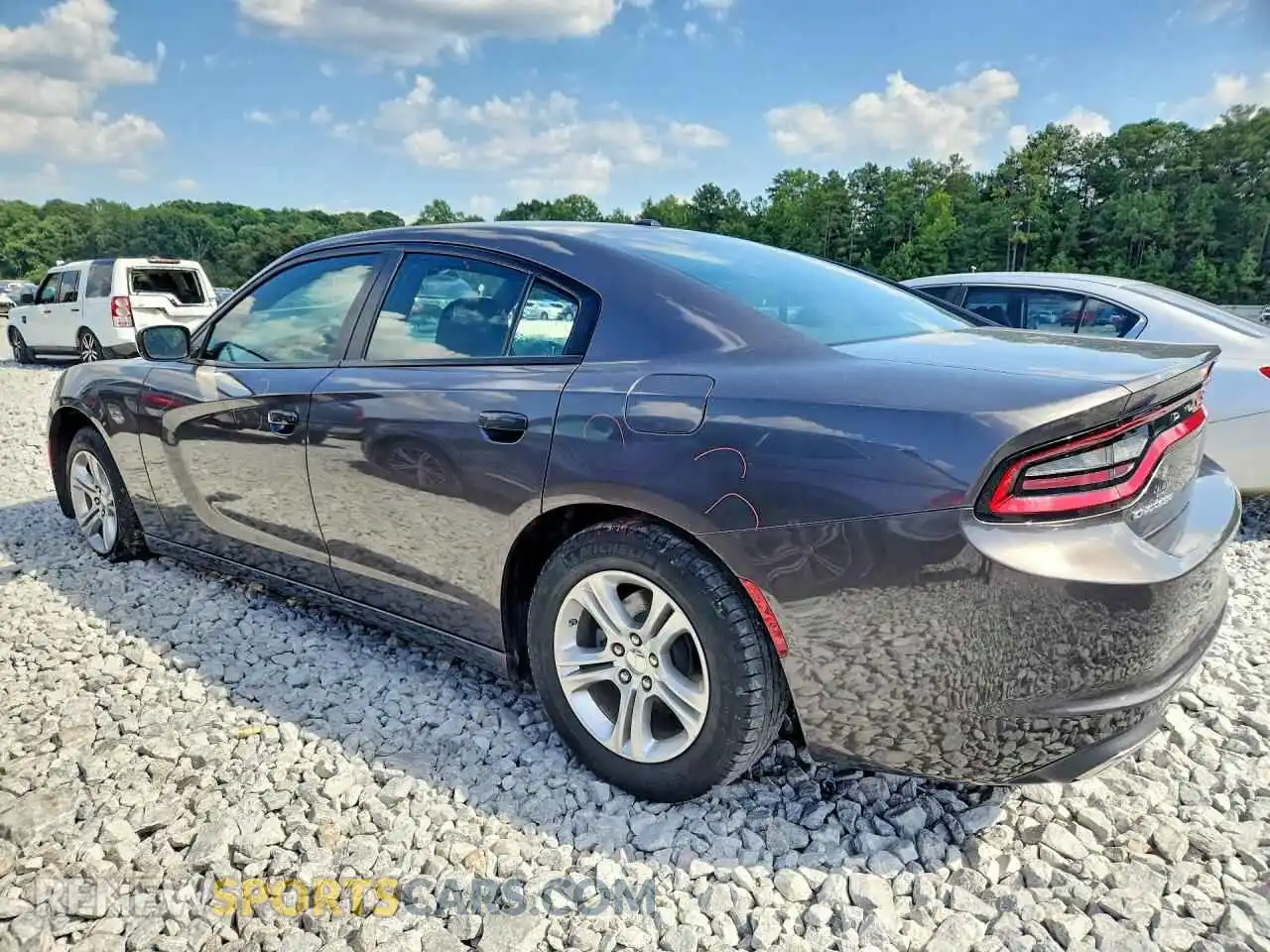 2 fotografías del automóvil dañado 2C3CDXBGXNH235064 DODGE CHARGER 2022