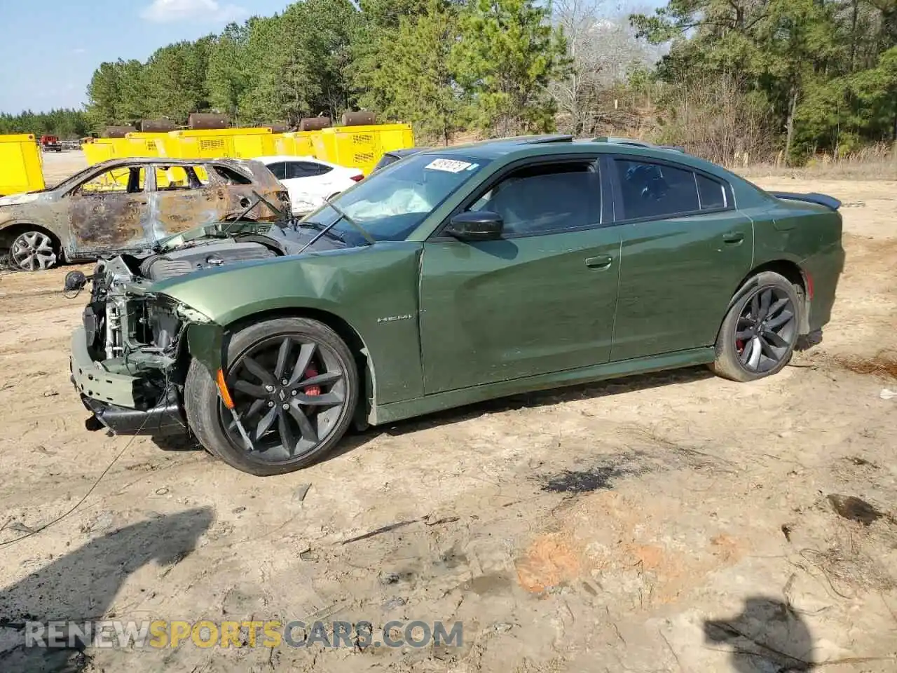 1 Photograph of a damaged car 2C3CDXCT0NH210279 DODGE CHARGER 2022