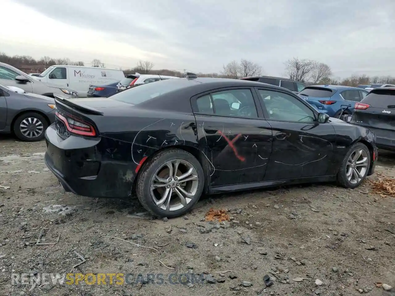 3 Photograph of a damaged car 2C3CDXCT0NH255366 DODGE CHARGER 2022