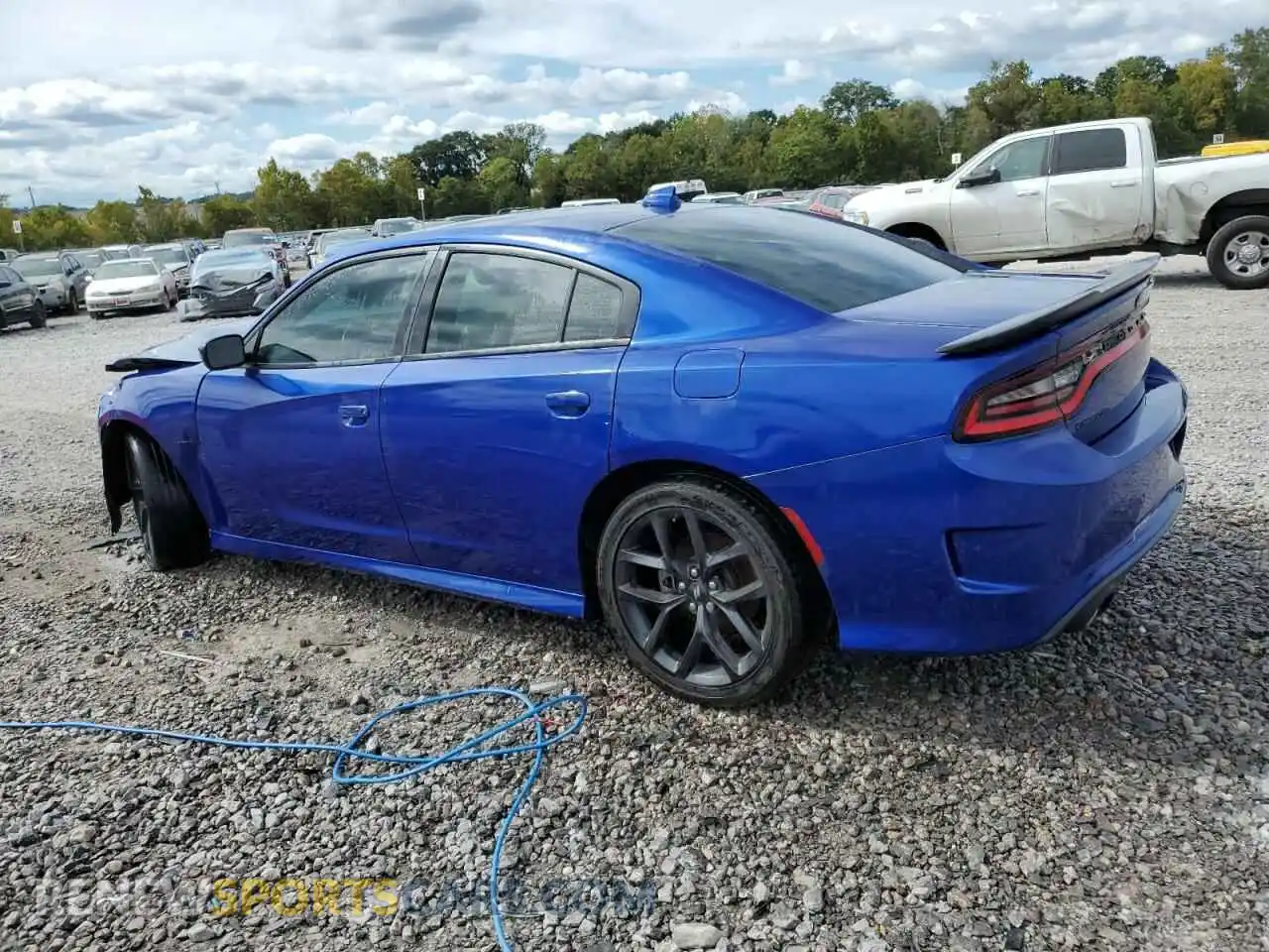 2 Photograph of a damaged car 2C3CDXCT1NH115200 DODGE CHARGER 2022