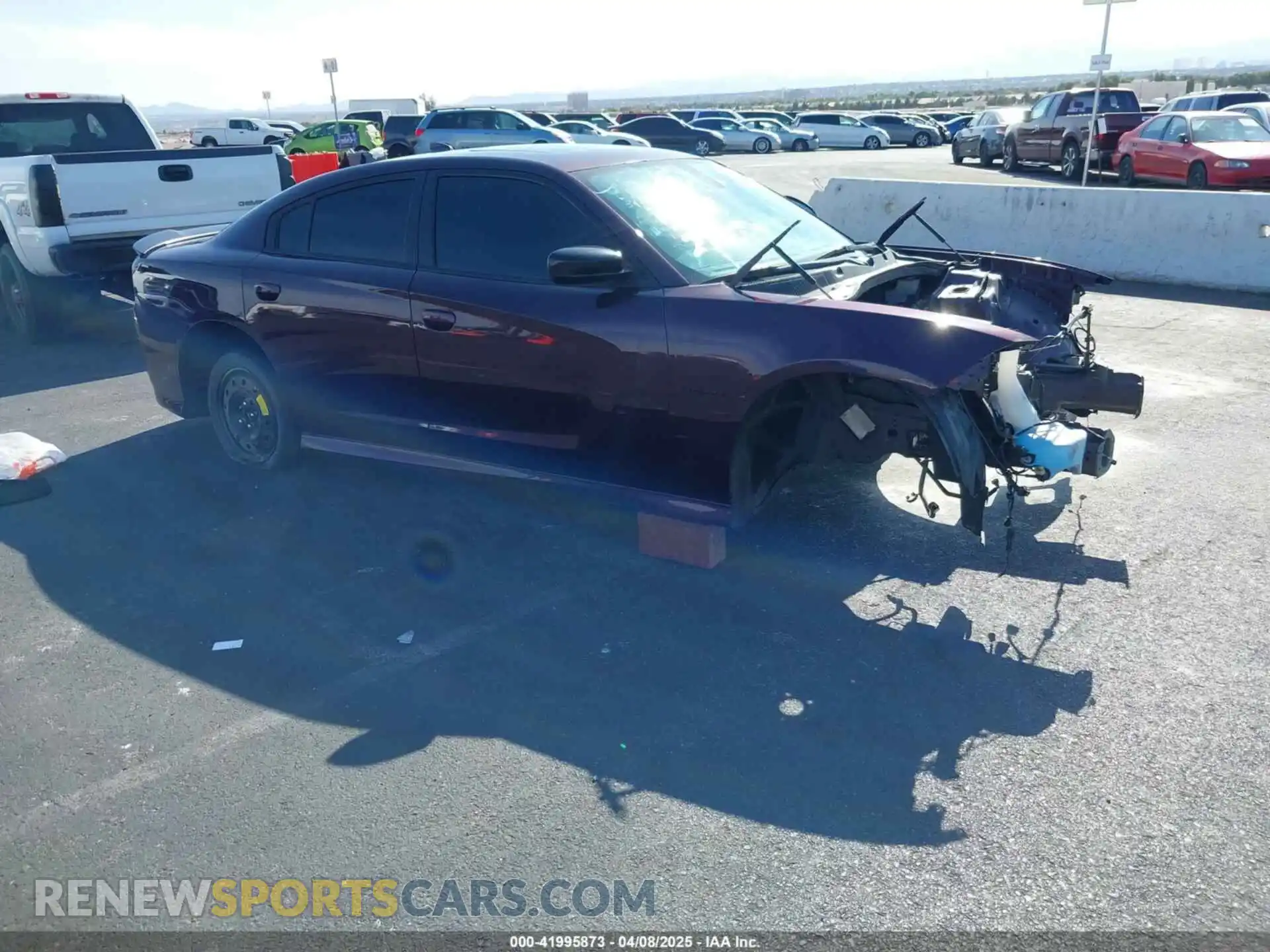 1 Photograph of a damaged car 2C3CDXCT1NH189703 DODGE CHARGER 2022