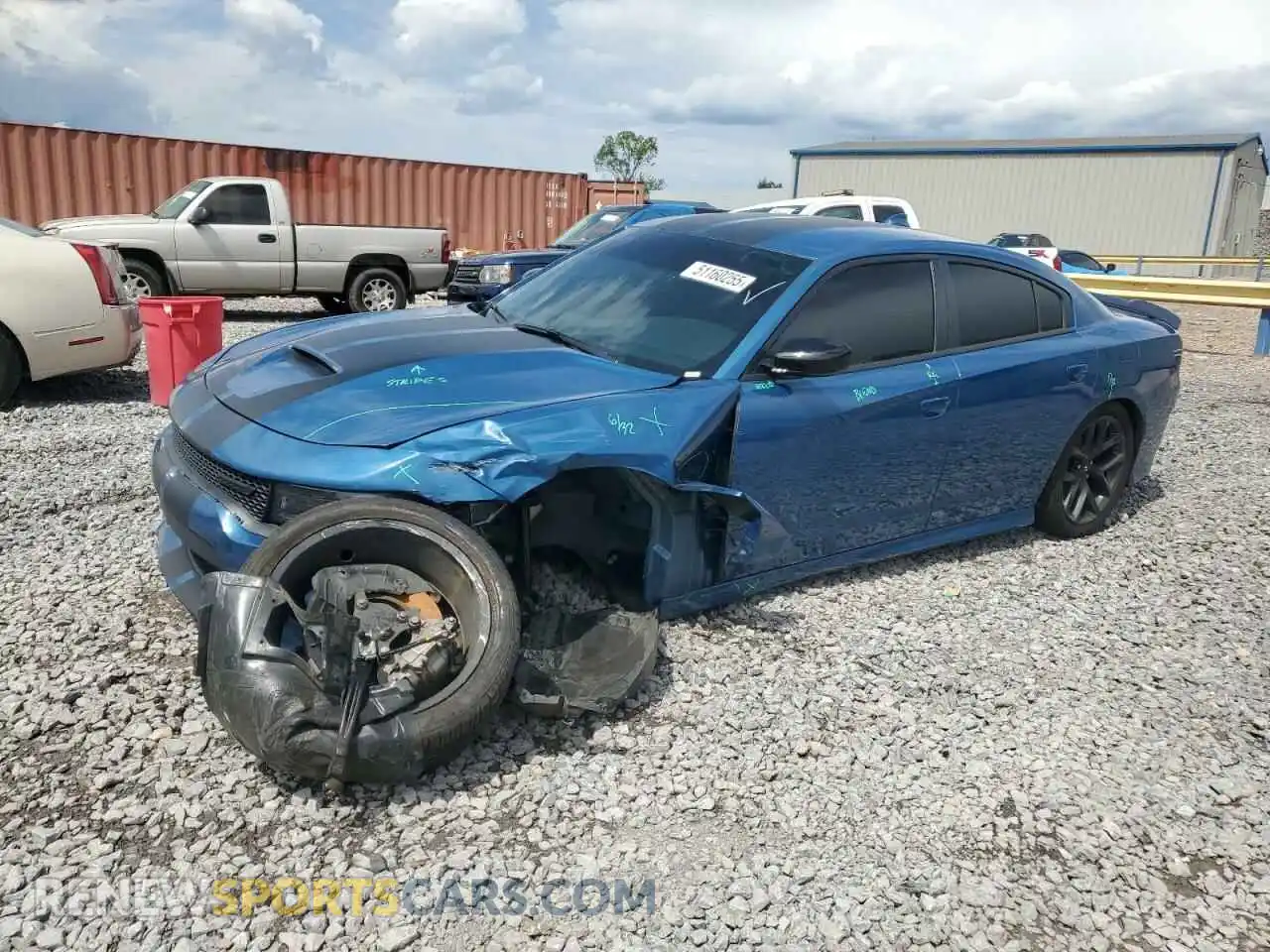 1 Photograph of a damaged car 2C3CDXCT1NH189961 DODGE CHARGER 2022
