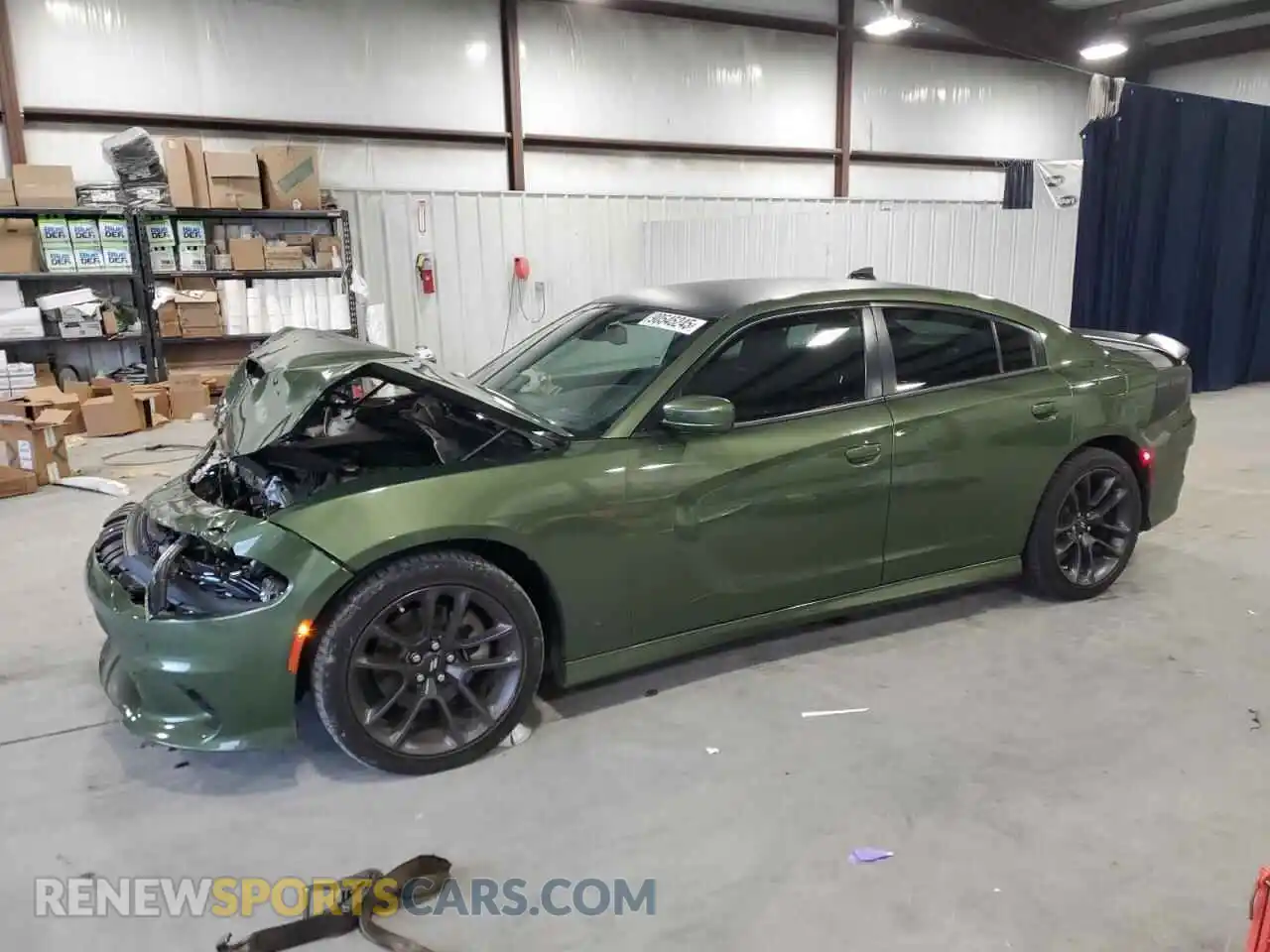 1 Photograph of a damaged car 2C3CDXCT2NH213605 DODGE CHARGER 2022