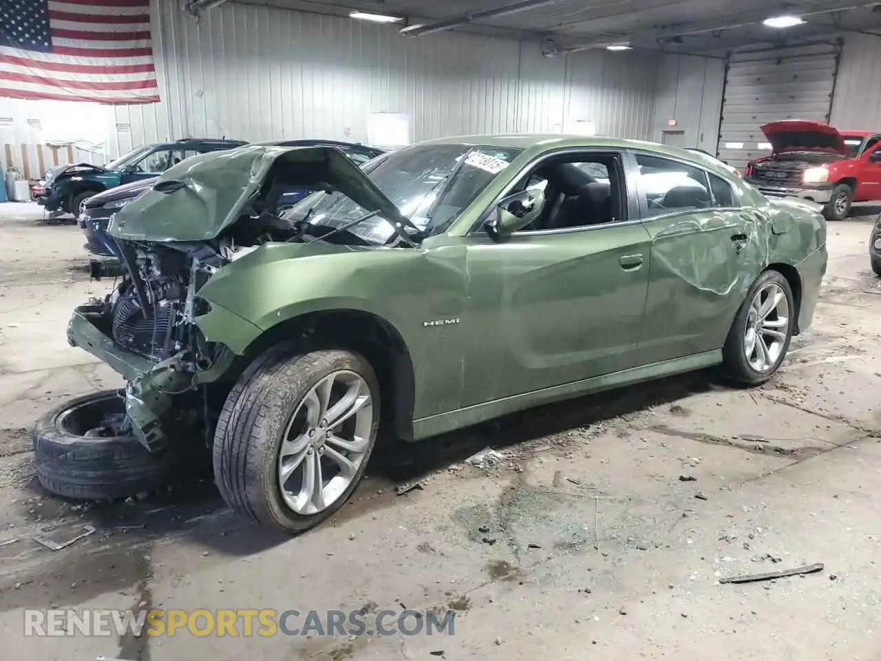 1 Photograph of a damaged car 2C3CDXCT3NH189895 DODGE CHARGER 2022