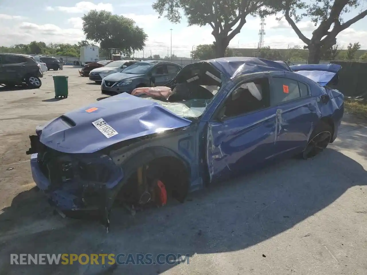 1 Photograph of a damaged car 2C3CDXCT4NH138986 DODGE CHARGER 2022