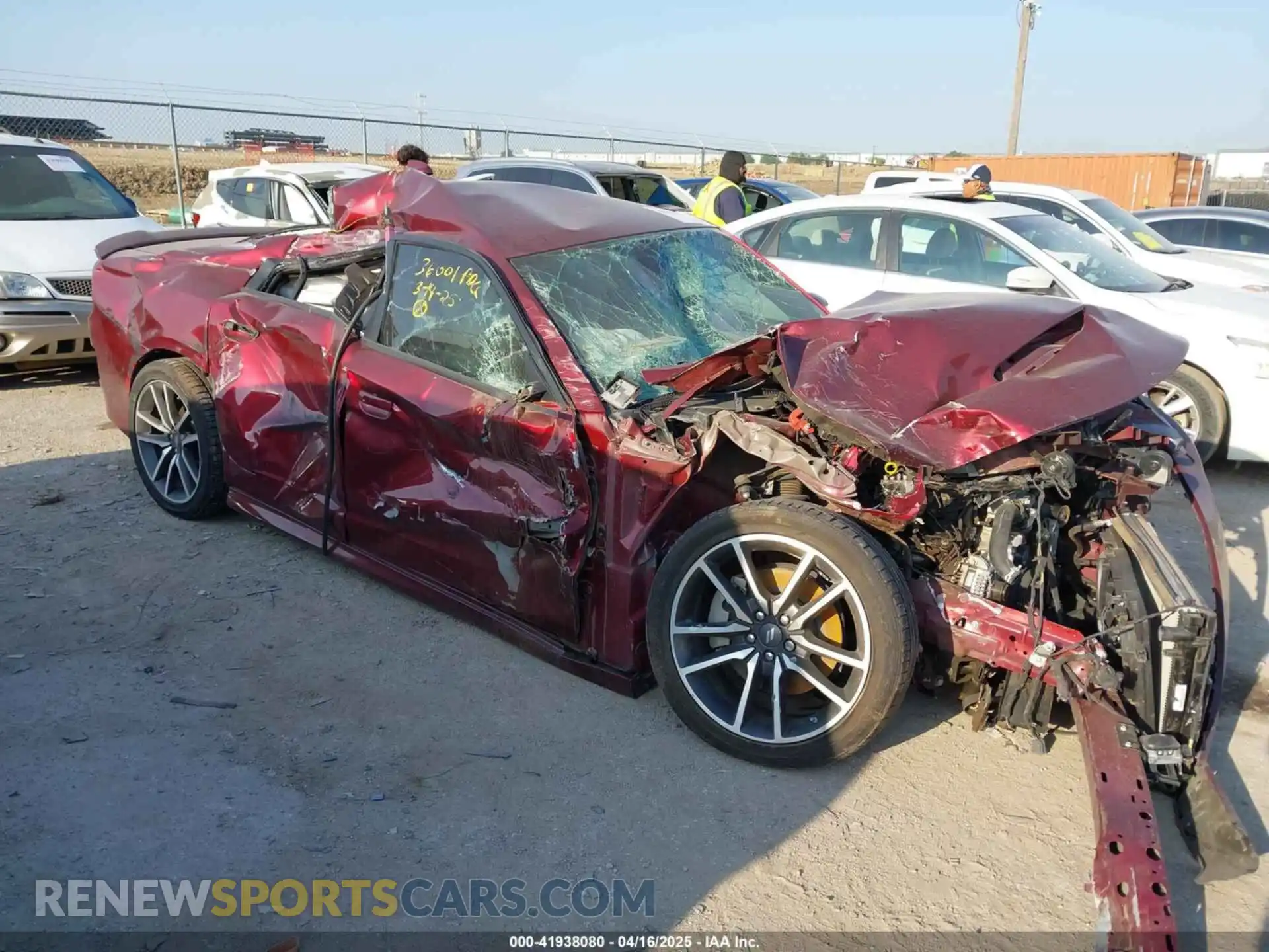 1 Photograph of a damaged car 2C3CDXCT4NH190103 DODGE CHARGER 2022