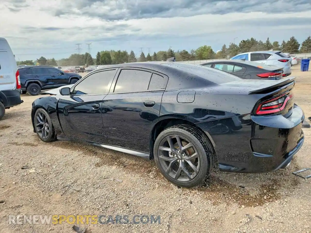 2 fotografías del automóvil dañado 2C3CDXCT4NH225240 DODGE CHARGER 2022