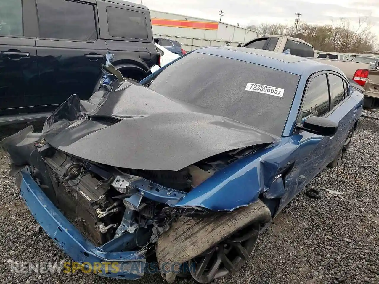 1 Photograph of a damaged car 2C3CDXCT4NH240532 DODGE CHARGER 2022