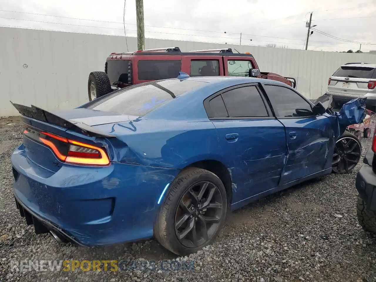 3 Photograph of a damaged car 2C3CDXCT4NH240532 DODGE CHARGER 2022